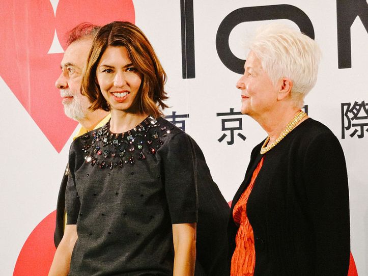 Sofia i Eleanor Coppola amb Francis Ford al fons